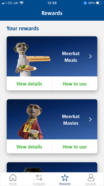How to access Meerkat Movies and Meercat Meals in the app for our review